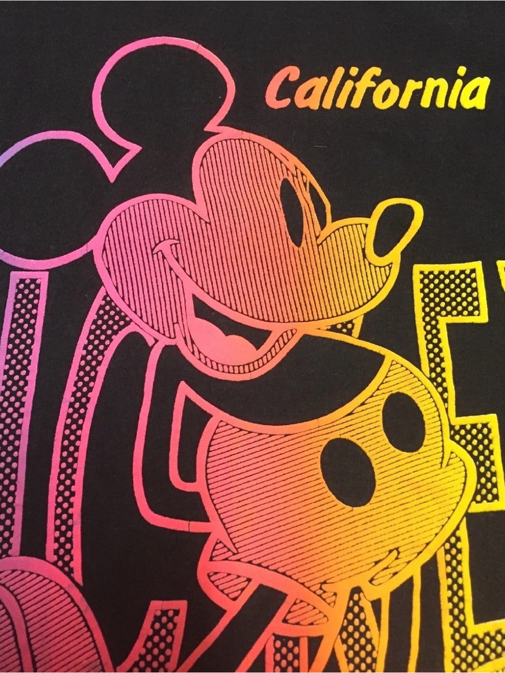 Vintage Mickey Mouse T-shirt Single Stitch Medium California Walt Disney 90s - Picture 4 of 10